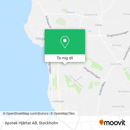 Apotek Hjãrtat AB karta