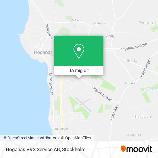 Höganäs VVS Service AB karta