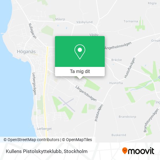 Kullens Pistolskytteklubb karta