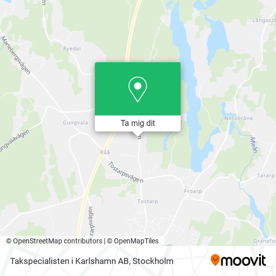 Takspecialisten i Karlshamn AB karta