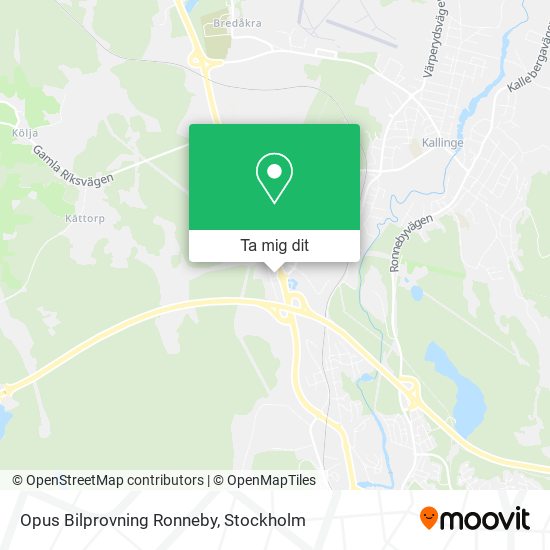 Opus Bilprovning Ronneby karta