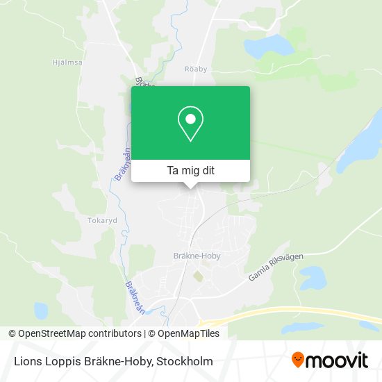 Lions Loppis Bräkne-Hoby karta