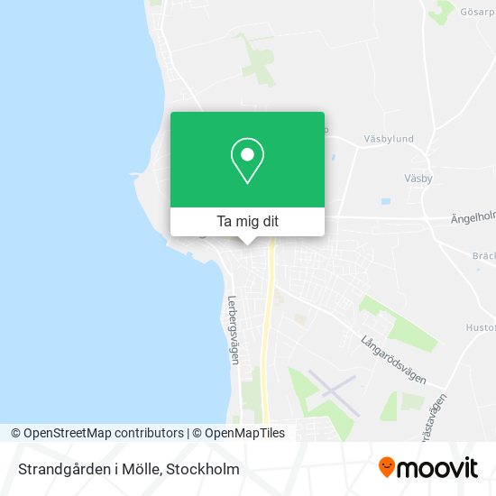 Strandgården i Mölle karta