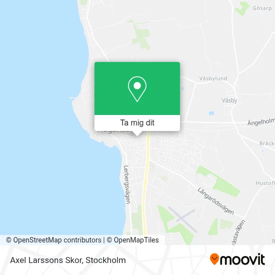 Axel Larssons Skor karta