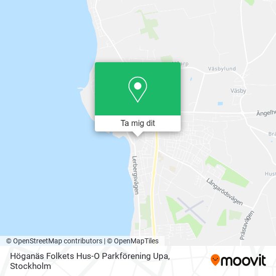 Höganäs Folkets Hus-O Parkförening Upa karta