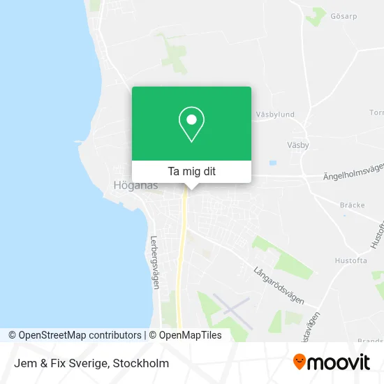 Jem & Fix Sverige karta