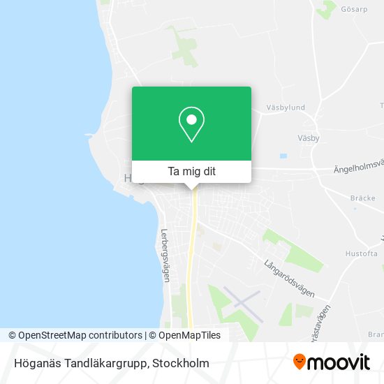 Höganäs Tandläkargrupp karta