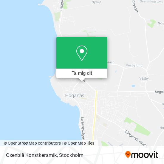 Oxenblå Konstkeramik karta