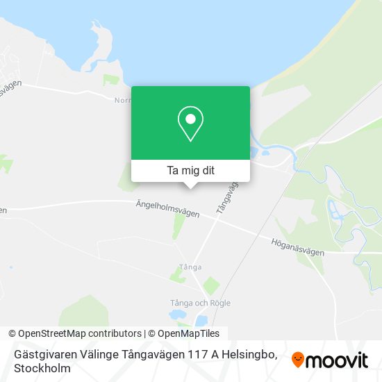 Gästgivaren Välinge Tångavägen 117 A Helsingbo karta