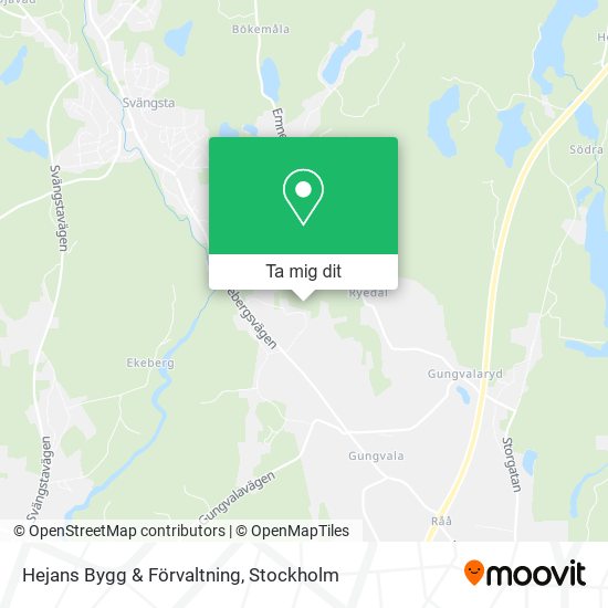 Hejans Bygg & Förvaltning karta