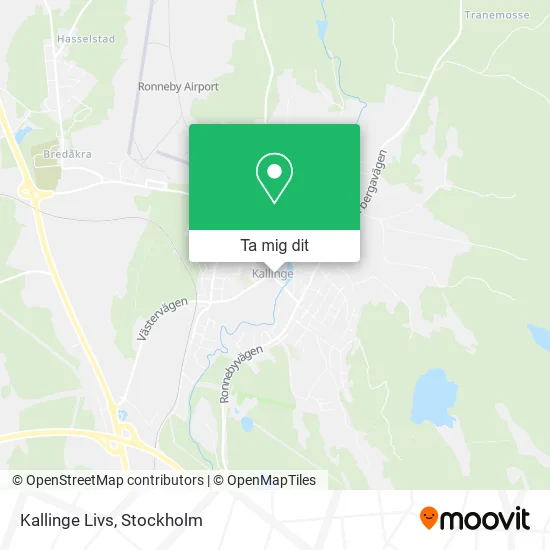 Kallinge Livs karta