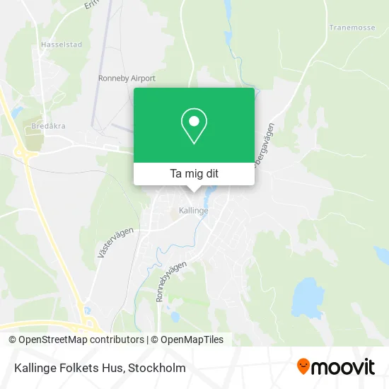 Kallinge Folkets Hus karta