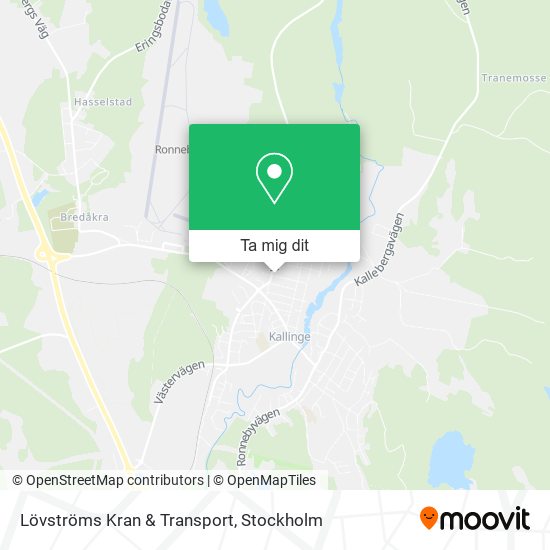 Lövströms Kran & Transport karta