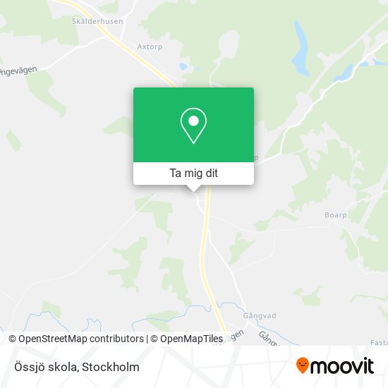 Össjö skola karta