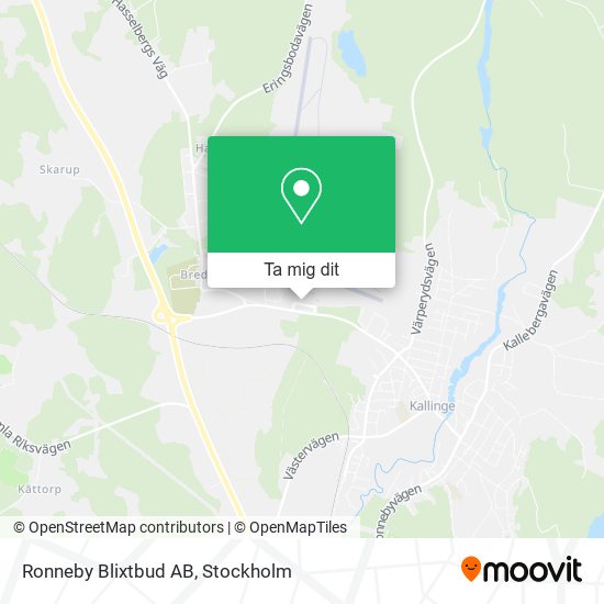 Ronneby Blixtbud AB karta
