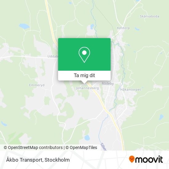 Åkbo Transport karta