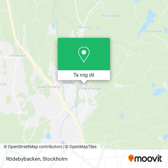 Rödebybacken karta