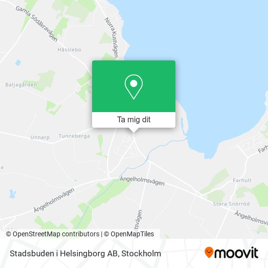 Stadsbuden i Helsingborg AB karta