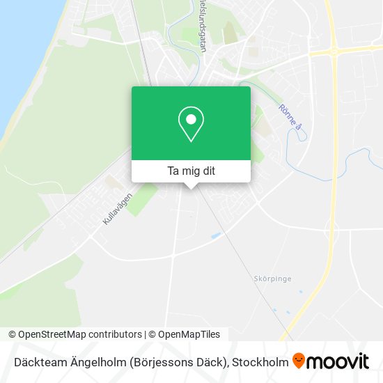 Däckteam Ängelholm (Börjessons Däck) karta