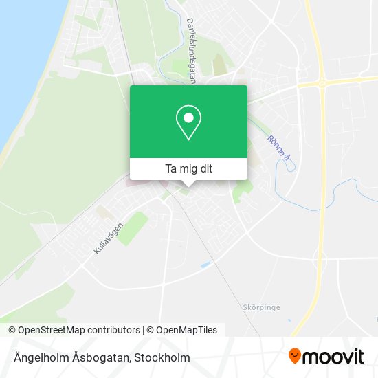 Ängelholm Åsbogatan karta