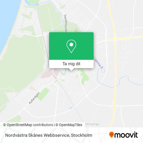 Nordvästra Skånes Webbservice karta