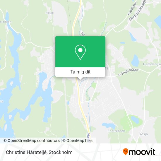 Christins Hårateljé karta