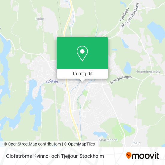 Olofströms Kvinno- och Tjejjour karta