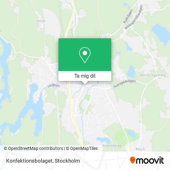 Konfektionsbolaget karta