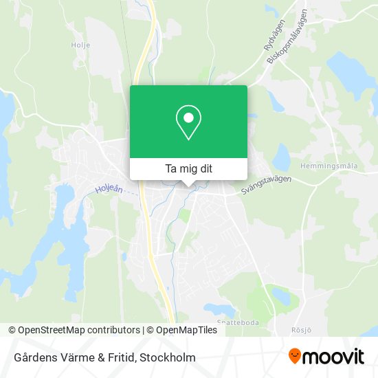 Gårdens Värme & Fritid karta
