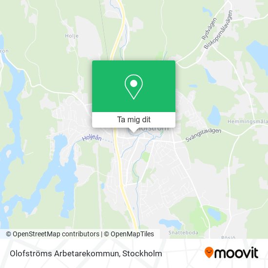 Olofströms Arbetarekommun karta