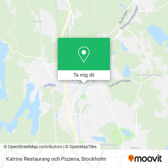 Katrins Restaurang och Pizzeria karta