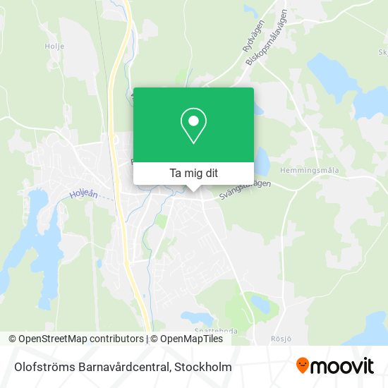 Olofströms Barnavårdcentral karta