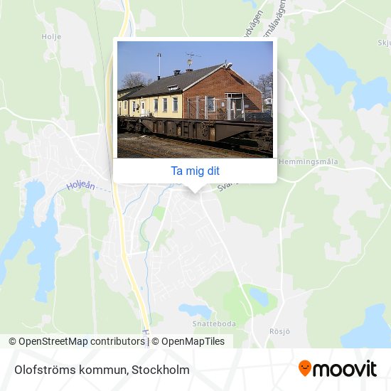 Olofströms kommun karta