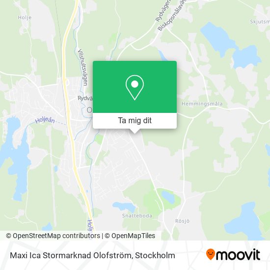 Maxi Ica Stormarknad Olofström karta