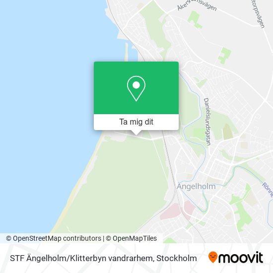 STF Ängelholm / Klitterbyn vandrarhem karta