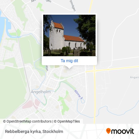 Rebbelberga kyrka karta