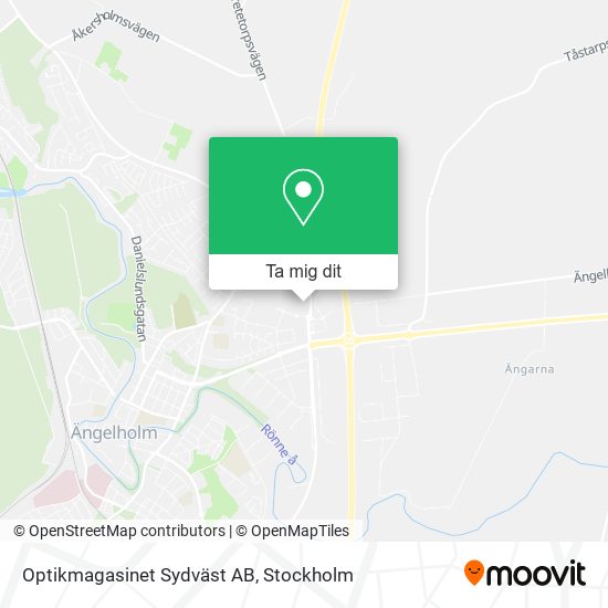 Optikmagasinet Sydväst AB karta
