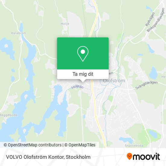 VOLVO Olofström Kontor karta