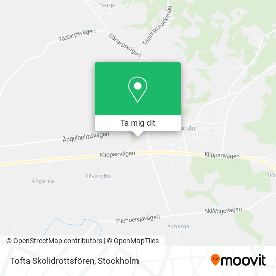 Tofta Skolidrottsfören karta