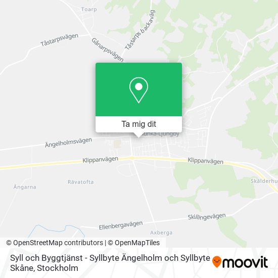 Syll och Byggtjänst - Syllbyte Ängelholm och Syllbyte Skåne karta