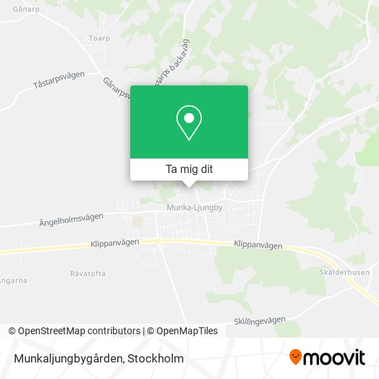 Munkaljungbygården karta