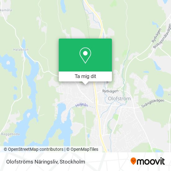 Olofströms Näringsliv karta