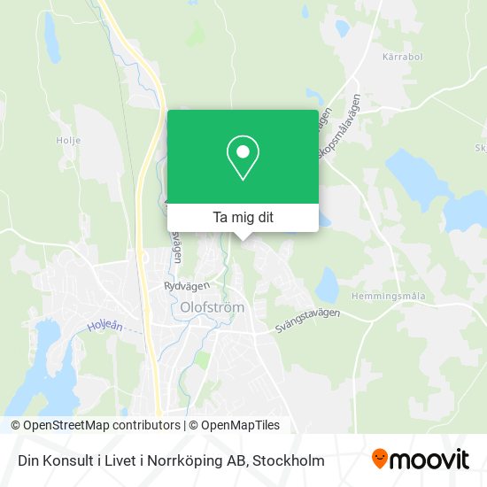 Din Konsult i Livet i Norrköping AB karta