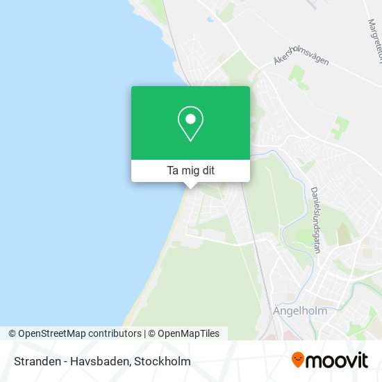 Stranden - Havsbaden karta