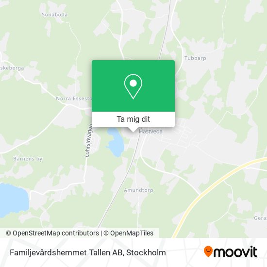 Familjevårdshemmet Tallen AB karta