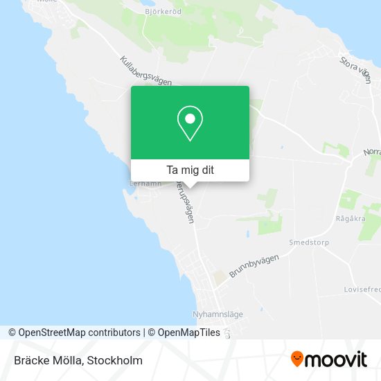 Bräcke Mölla karta