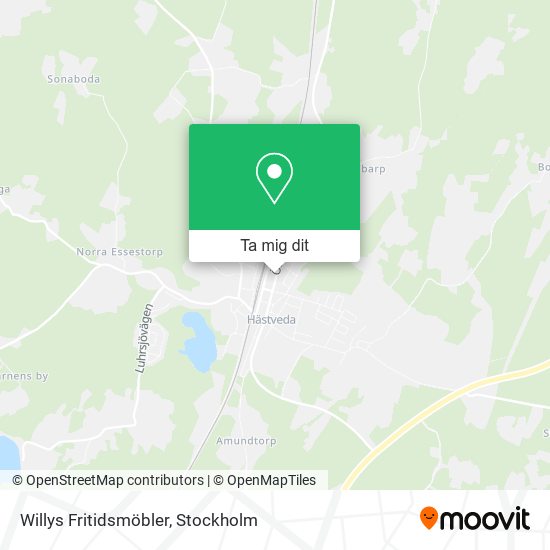 Willys Fritidsmöbler karta