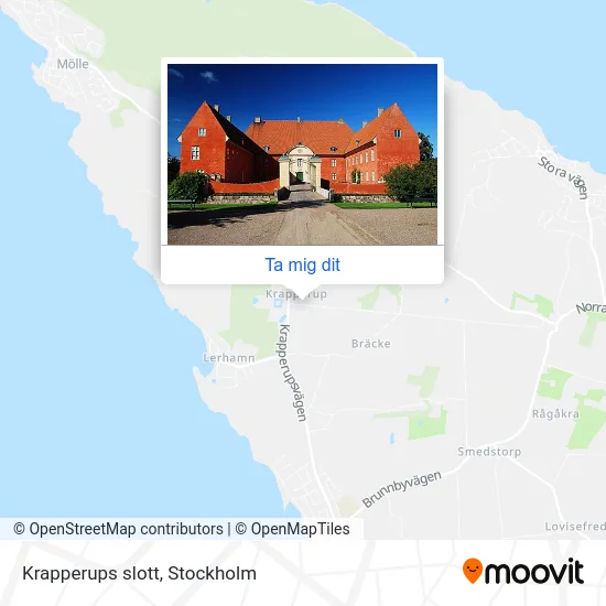 Krapperups slott karta