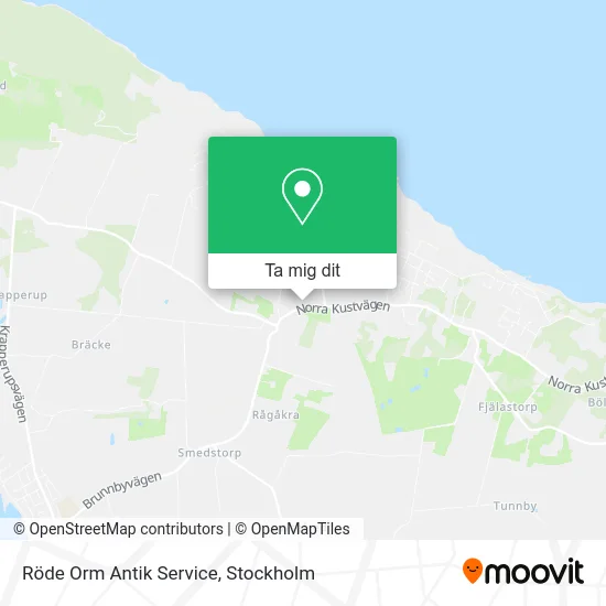 Röde Orm Antik Service karta