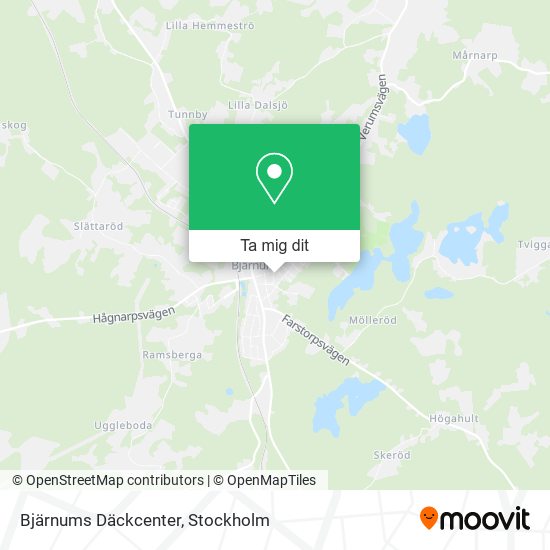 Bjärnums Däckcenter karta